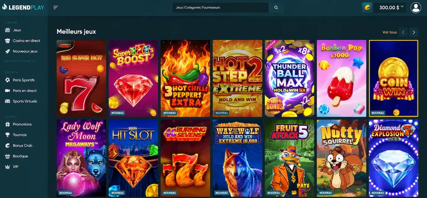 Legendplay casino en ligne